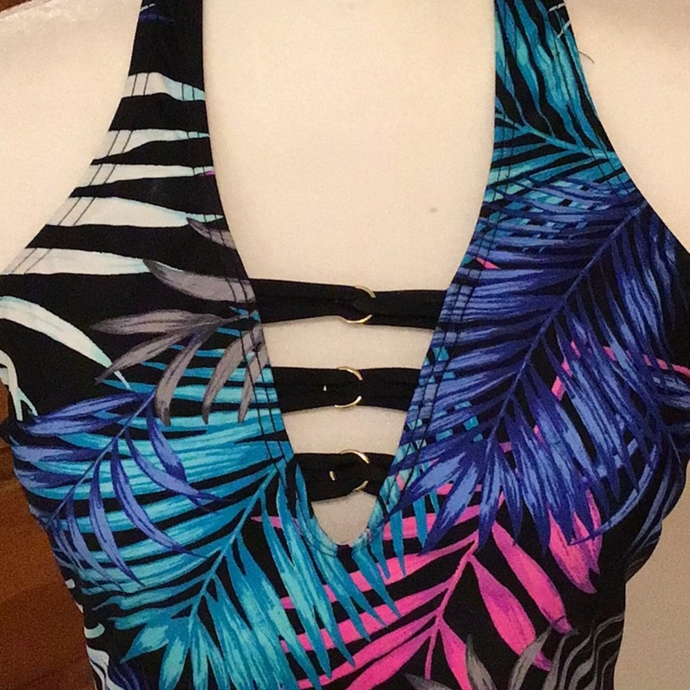 Halter Tankini Bathing Suit Top - Picture 2 of 3